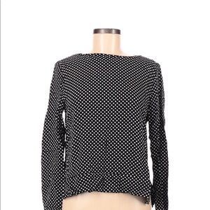 Philosophy size medium black & white polka dot top